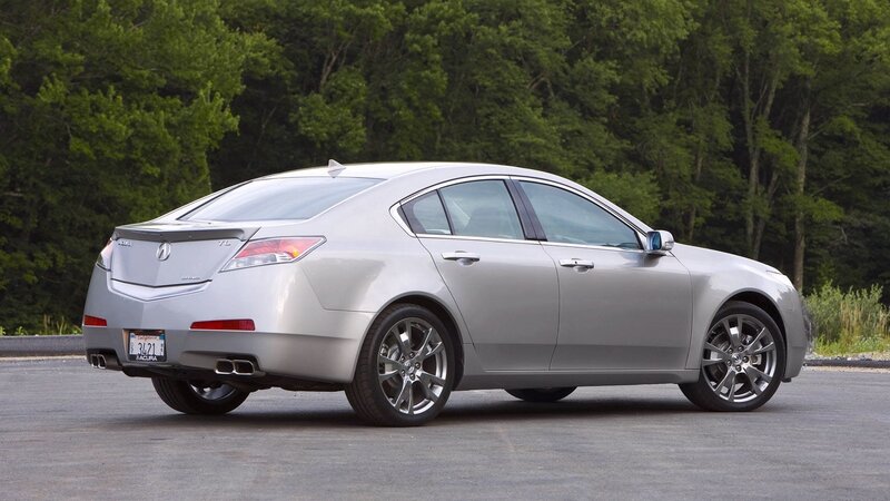 silver acura tl sedan
