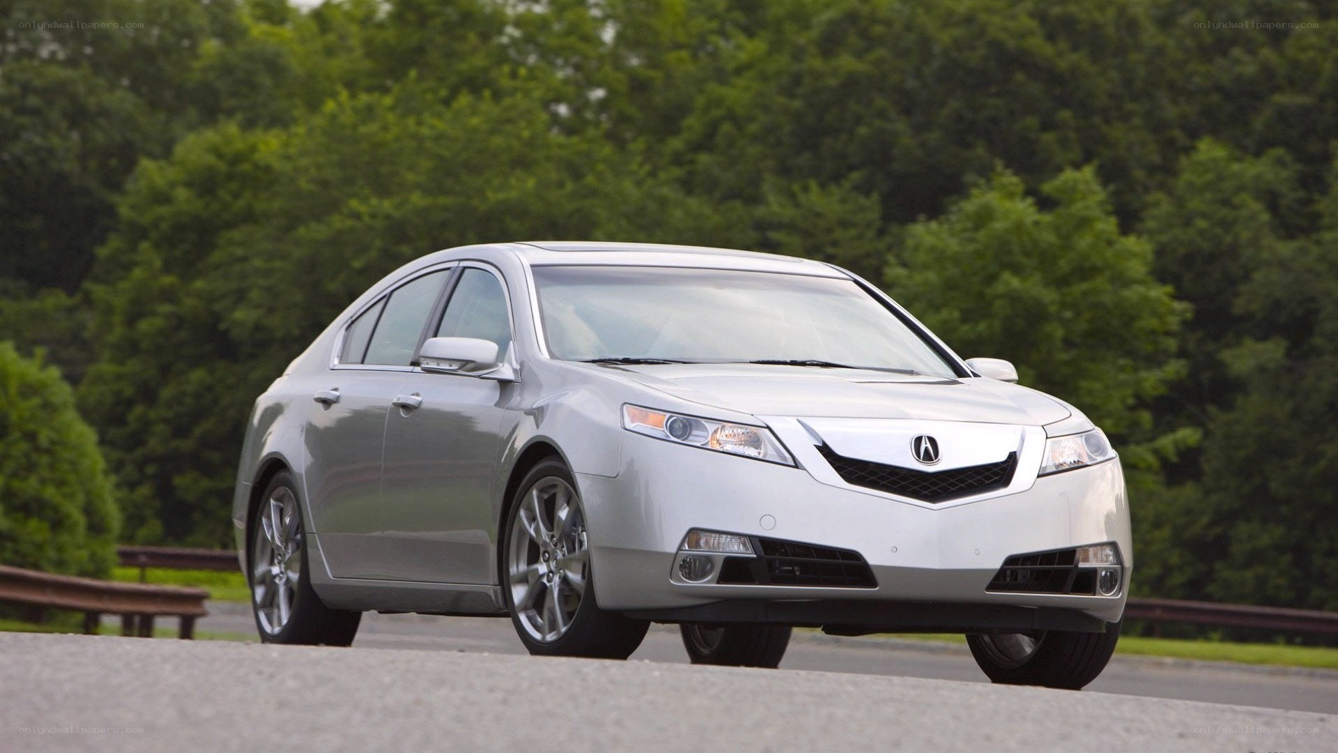 silver acura tl sedan