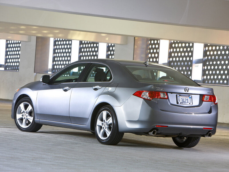 Silver Acura TL sedan
