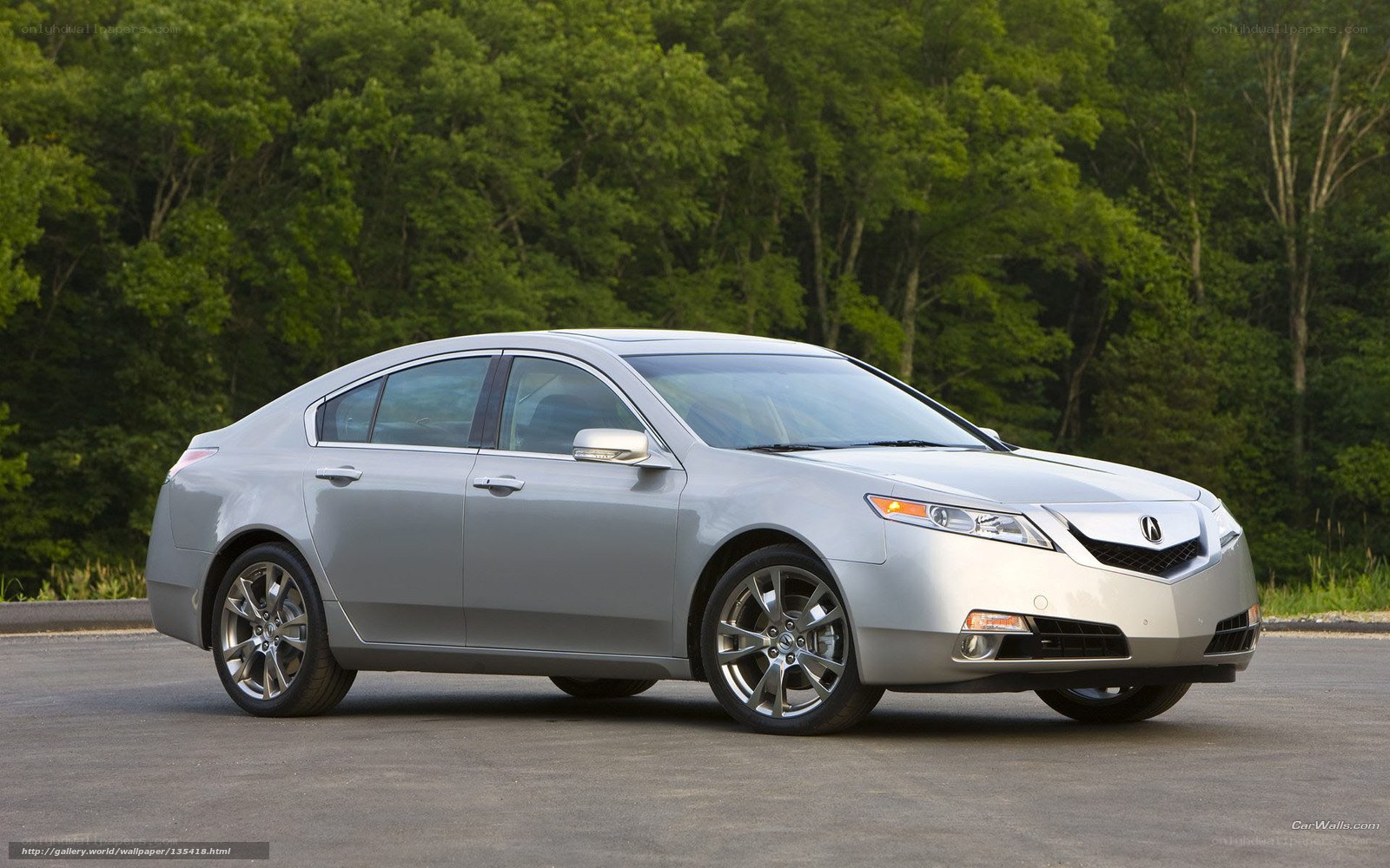 silver acura tl sedan