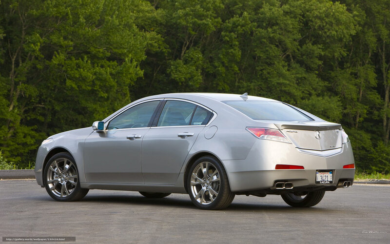 Silver Acura Tl Sedan — Calm, Afternoon, Photograph, Trees