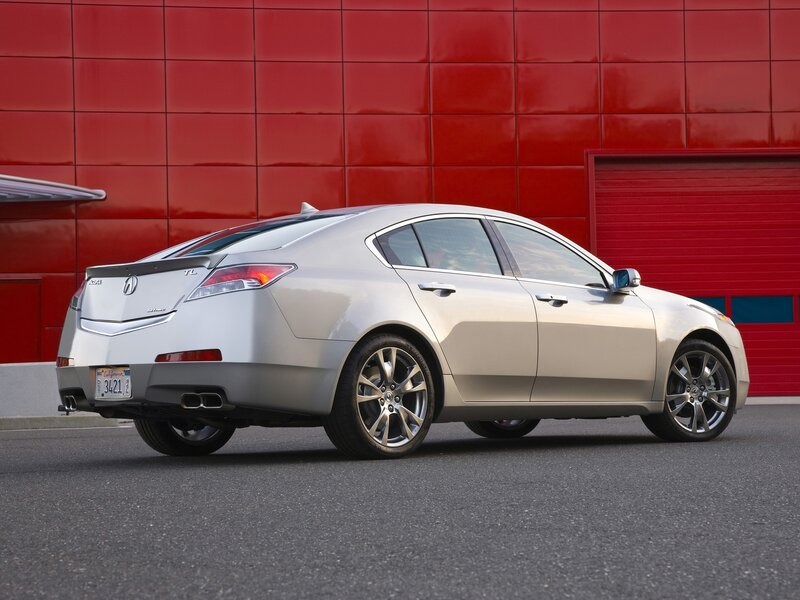 Silver Acura Tl Sedan — Dramatic, Afternoon
