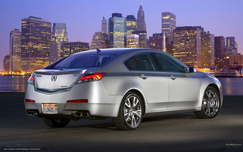 Silver Acura Tl Sedan — Dramatic