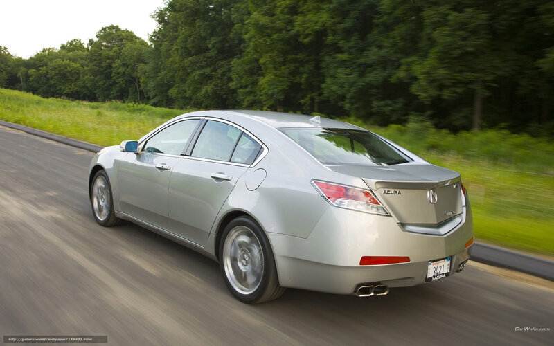 Silver Acura Tl Sedan — Dynamic, Afternoon, Photograph, Car