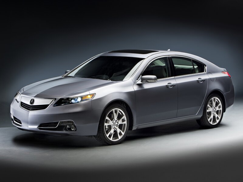 Silver Acura TL Sedan — Gray, Dramatic, Photograph