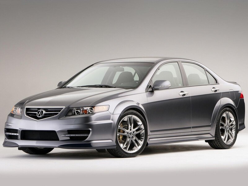 Silver Acura TL Sedan — Gray, Neutral, Photograph, Car