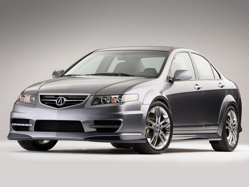 Silver Acura TL Sedan — Gray, Neutral, Photograph