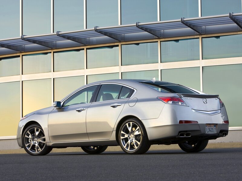 Silver Acura TL Sedan — Neutral, Afternoon, Photograph, Building, Windows