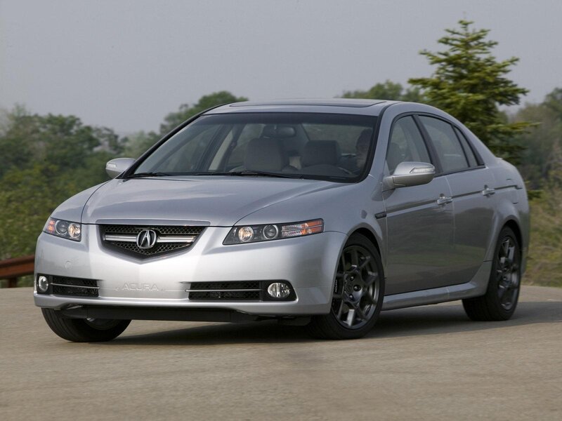 Silver Acura Tl Sedan — Neutral, Afternoon, Photograph, Car, Trees, Road
