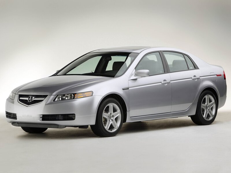 Silver Acura TL Sedan — Neutral, Photograph, Car, Wheels