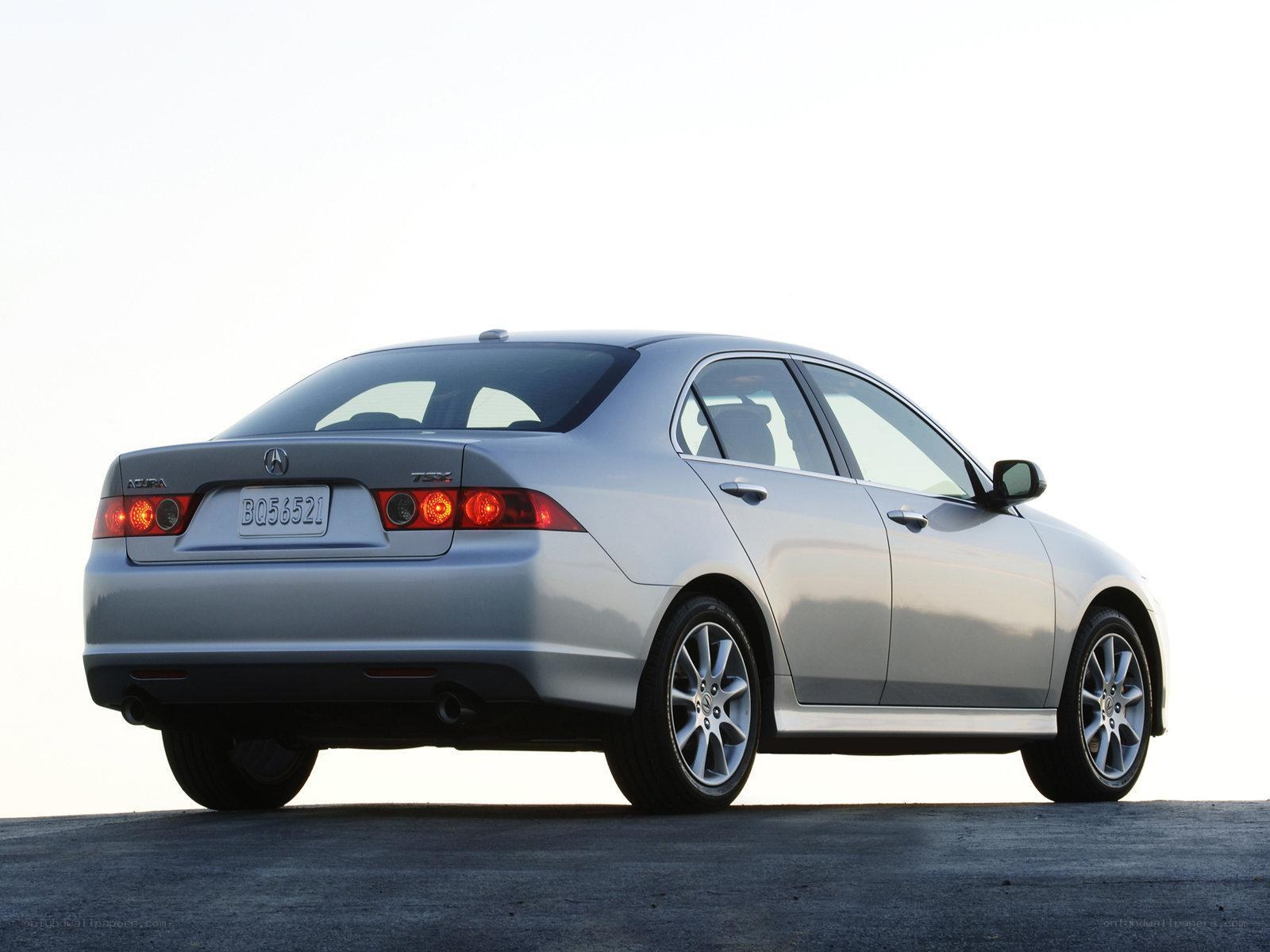 silver acura tsx sedan