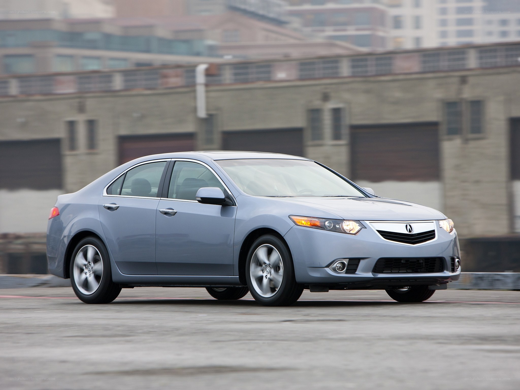 silver acura tsx sedan