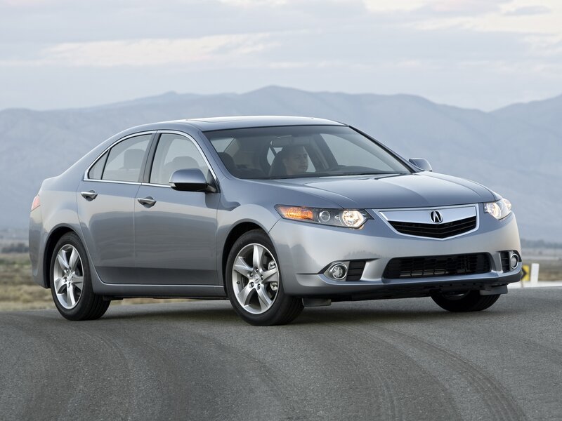 silver acura tsx sedan