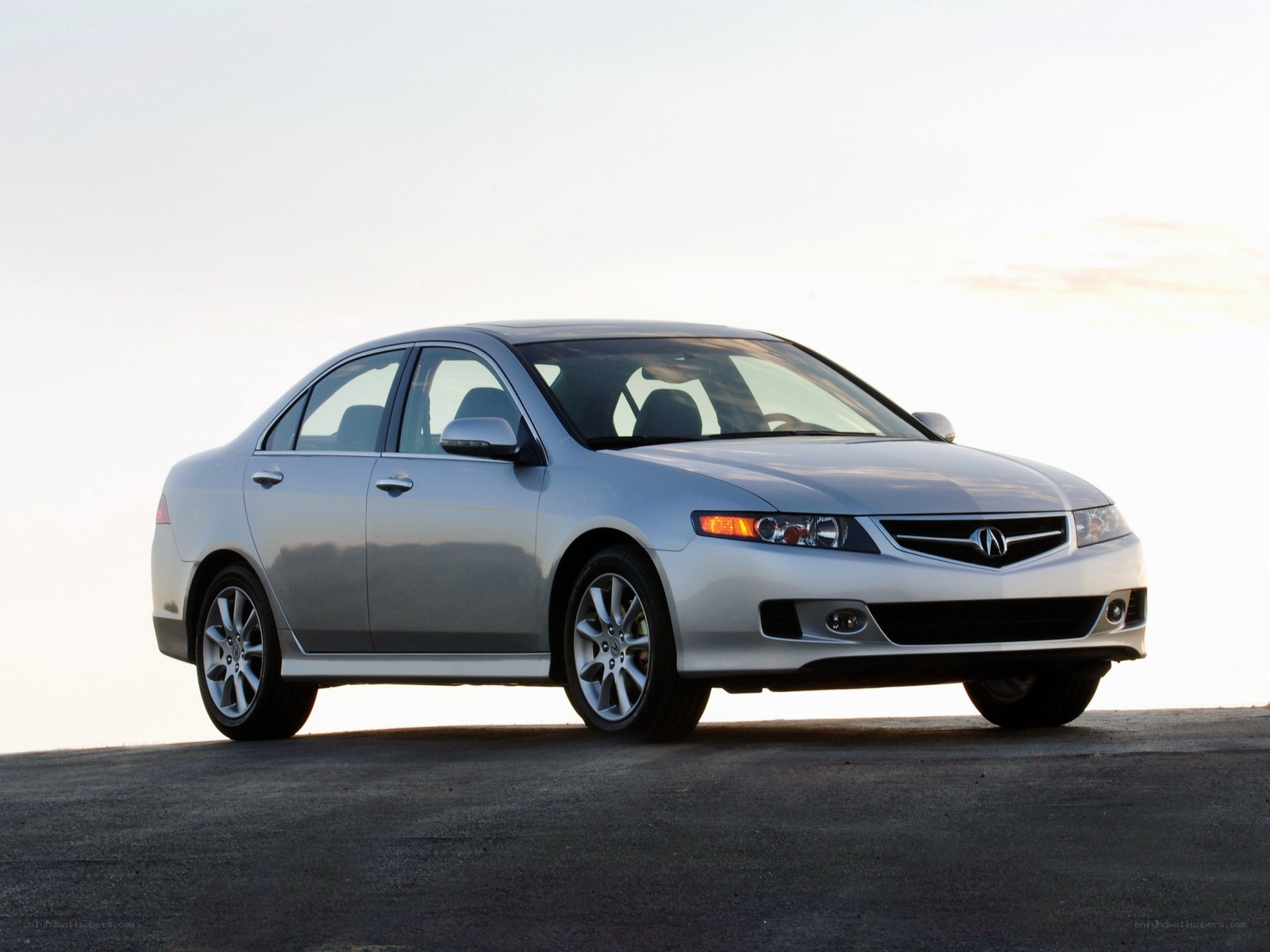 silver acura tsx sedan