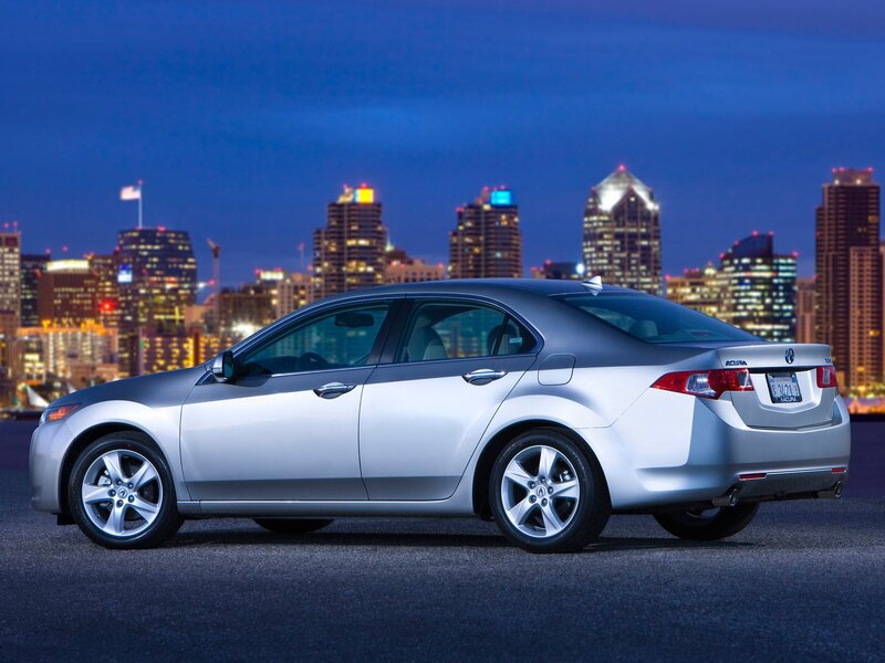 Silver Acura Tsx Sedan — Dramatic