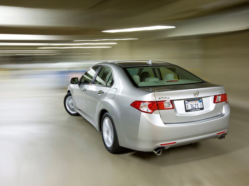 Silver Acura Tsx Sedan — Dynamic, Photograph