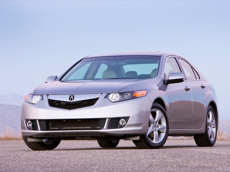 Silver Acura Tsx Sedan — Serene, Afternoon