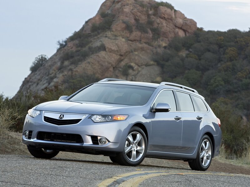 Silver Acura TSX Sport Wagon — Gray