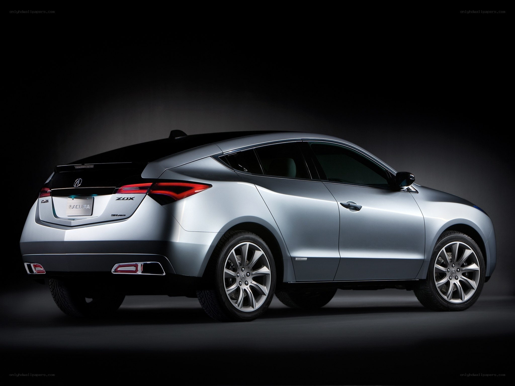 Silver Acura ZDX Concept