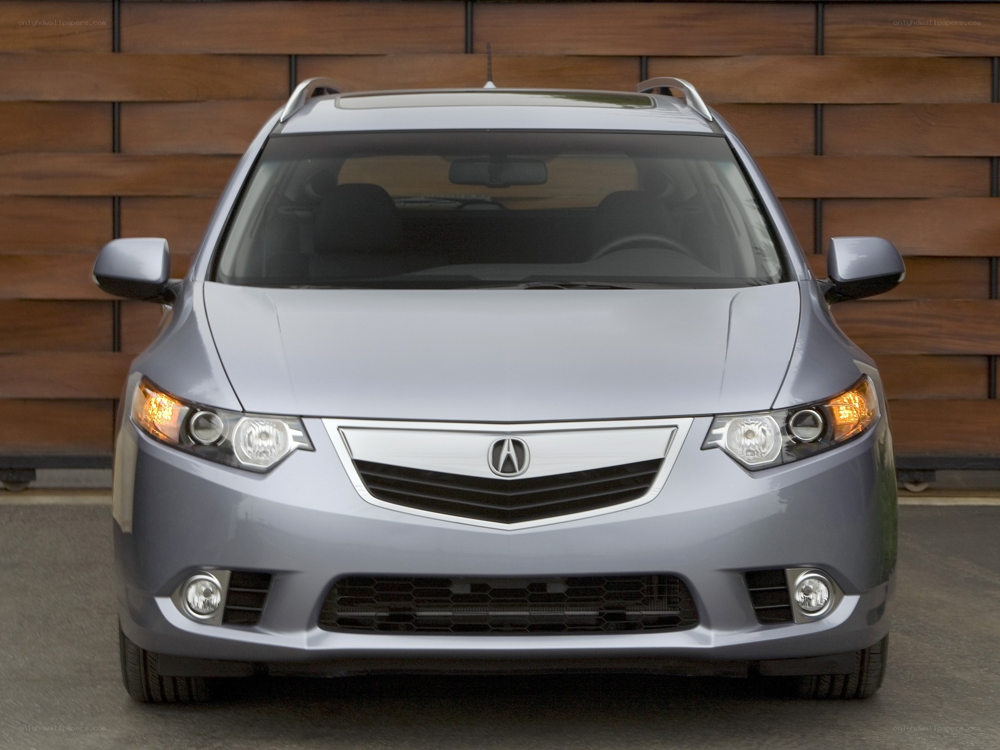 silver acura zdx front view