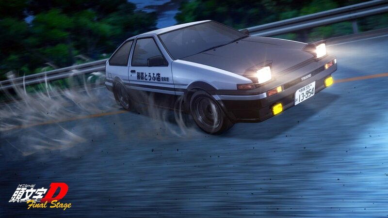 Silver AE86 Drifting