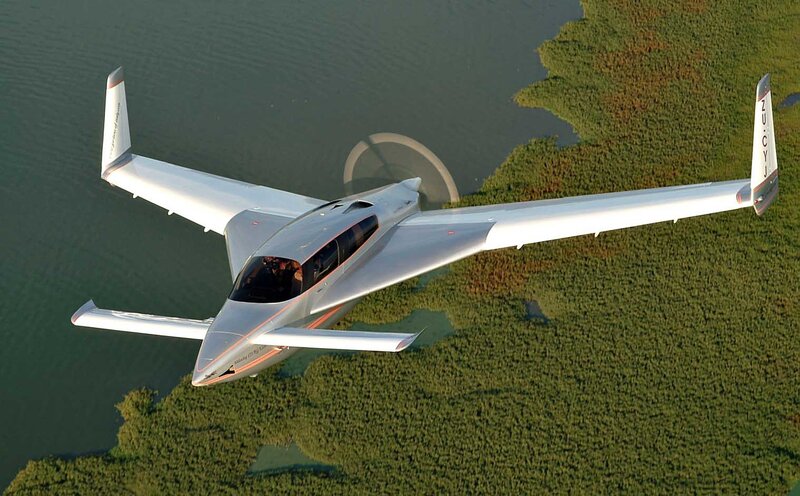 Silver Aircraft in Flight — Serene