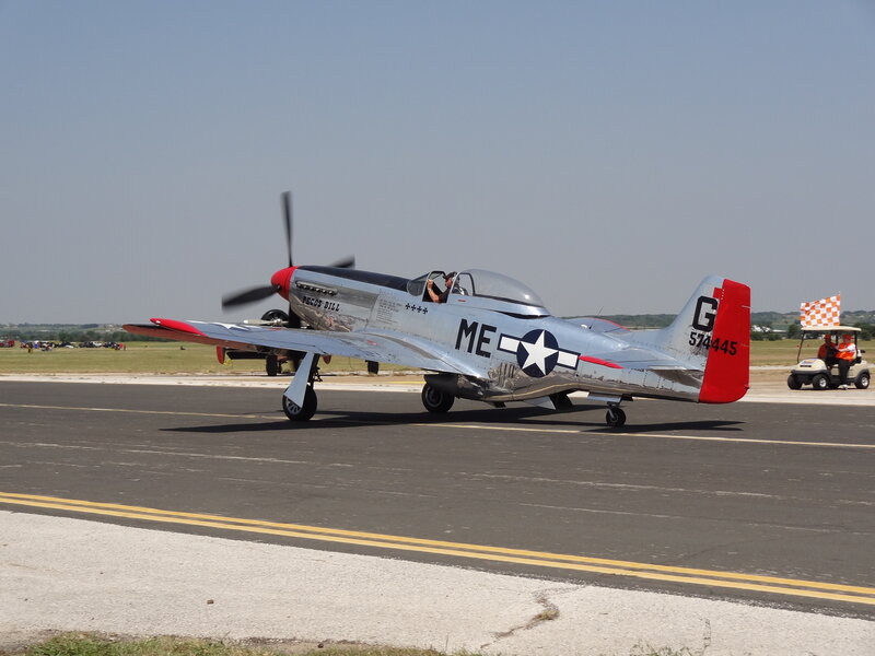 Silver Airplane on Runway — Gray
