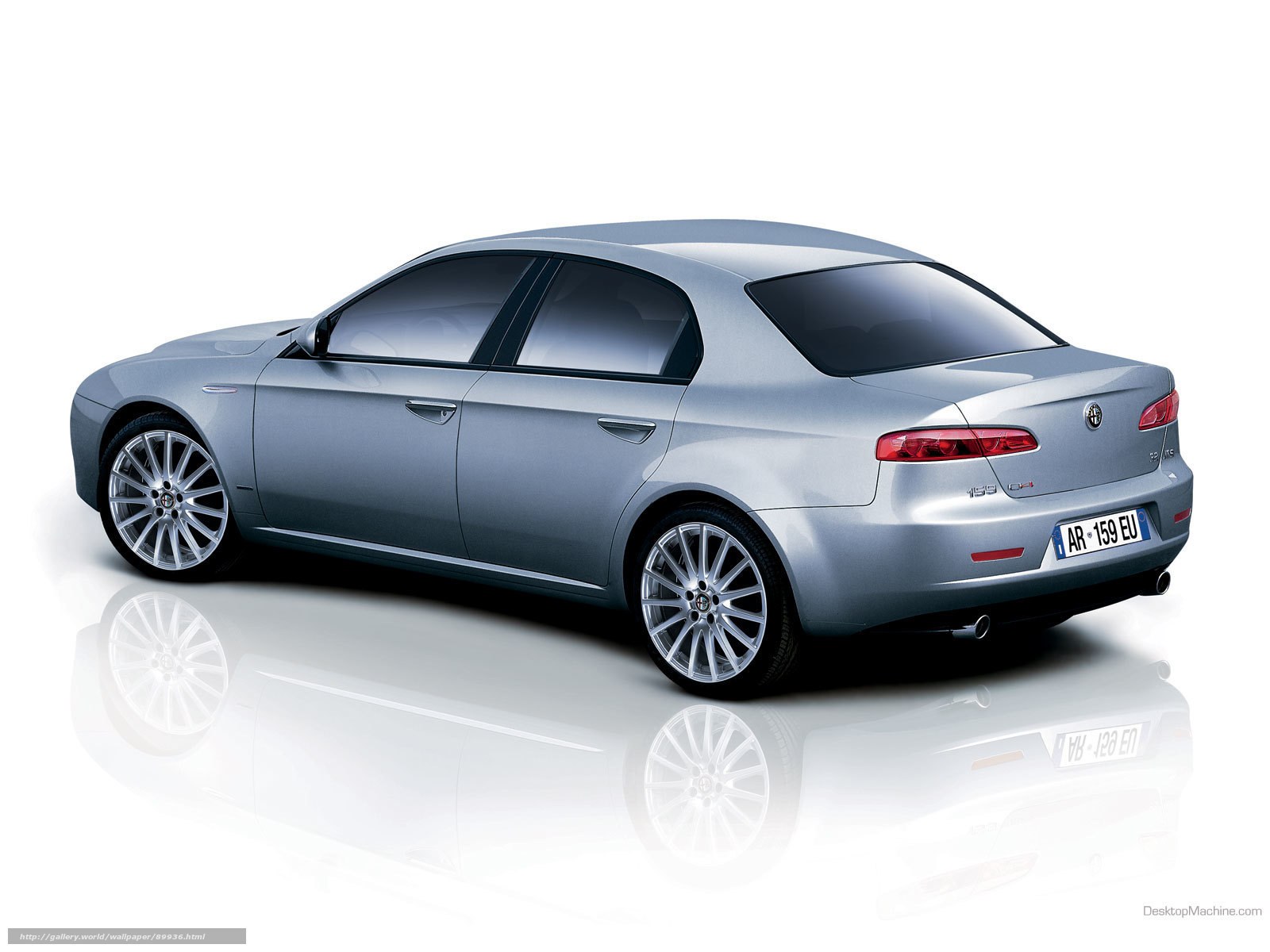 silver alfa romeo 159 sedan