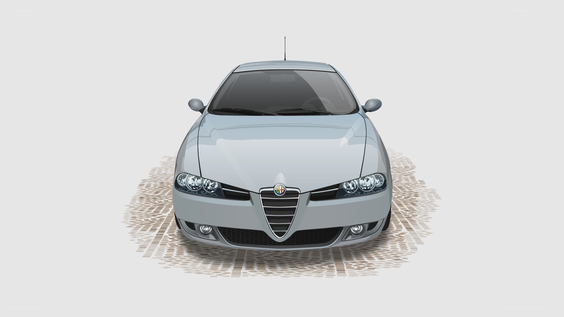 silver alfa Romeo car