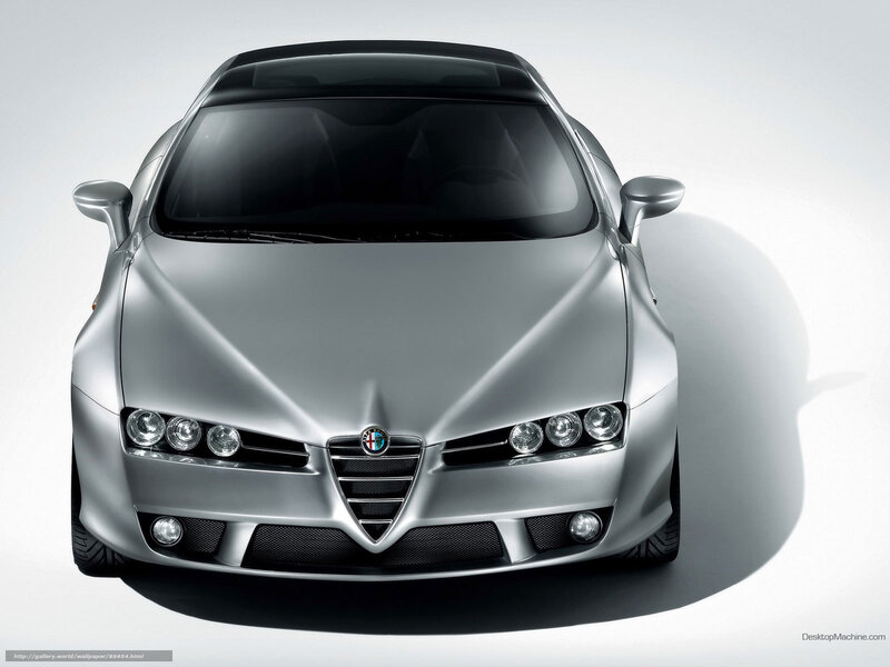 Silver Alfa Romeo Car — Dramatic, Photograph