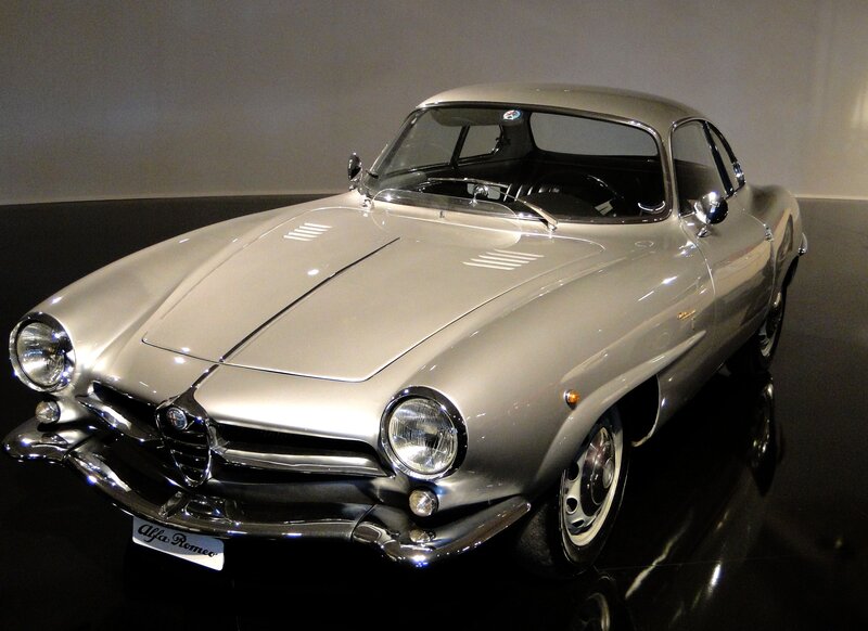 Silver Alfa Romeo classic car
