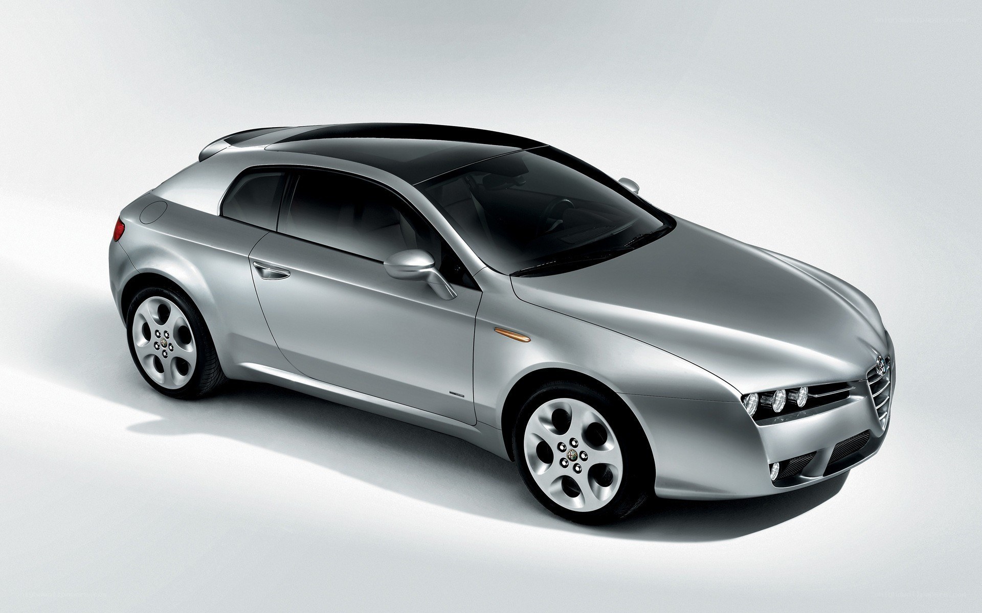 silver alfa romeo concept car