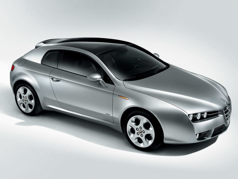 silver alfa romeo concept car