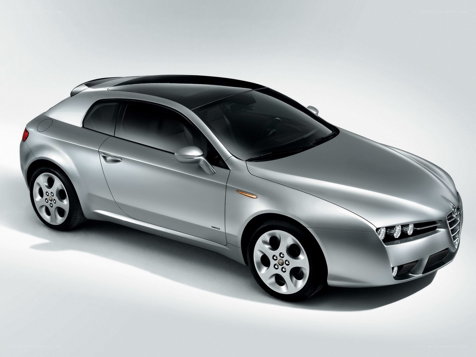 silver alfa romeo concept car