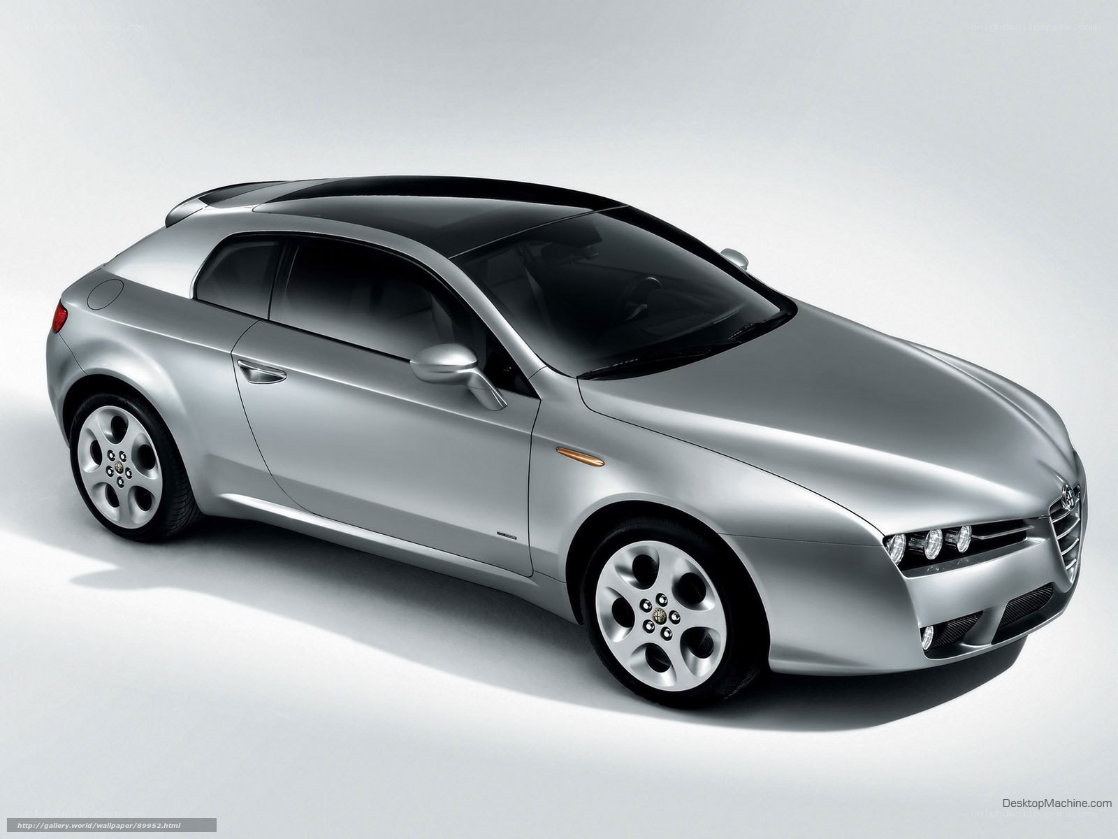 silver alfa romeo concept car