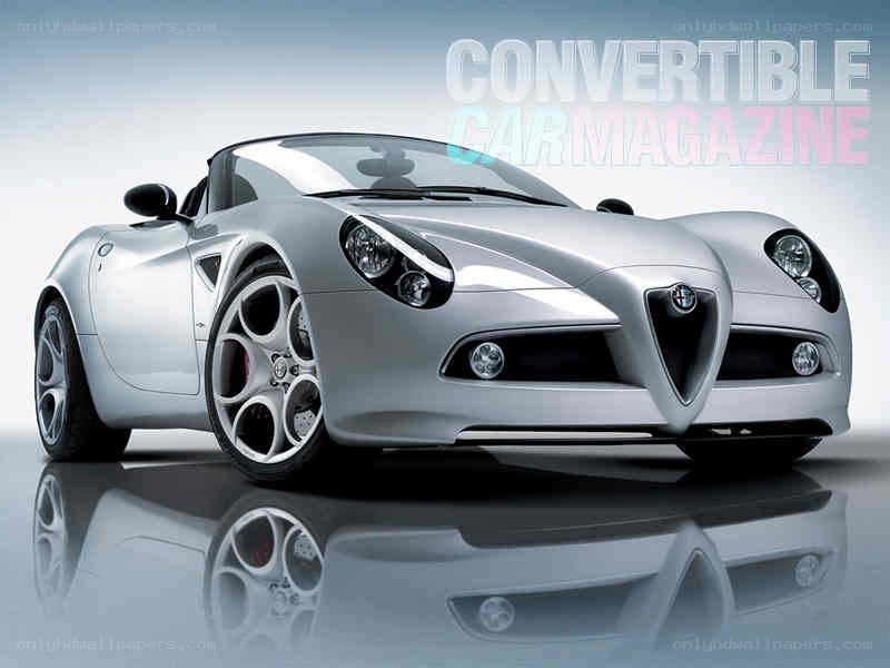 Silver Alfa Romeo Convertible