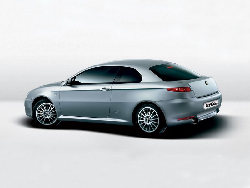 silver alfa romeo coupe