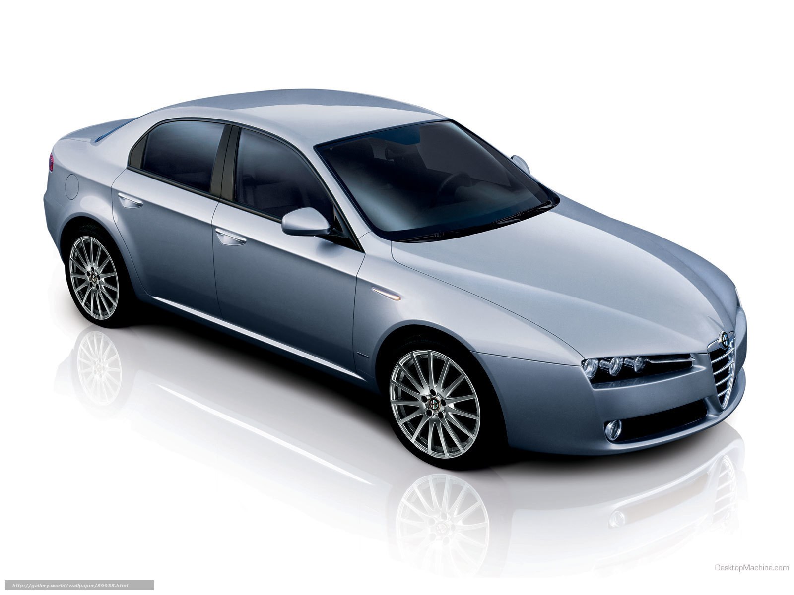 silver alfa romeo sedan