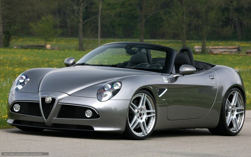 Silver Alfa Romeo Spider