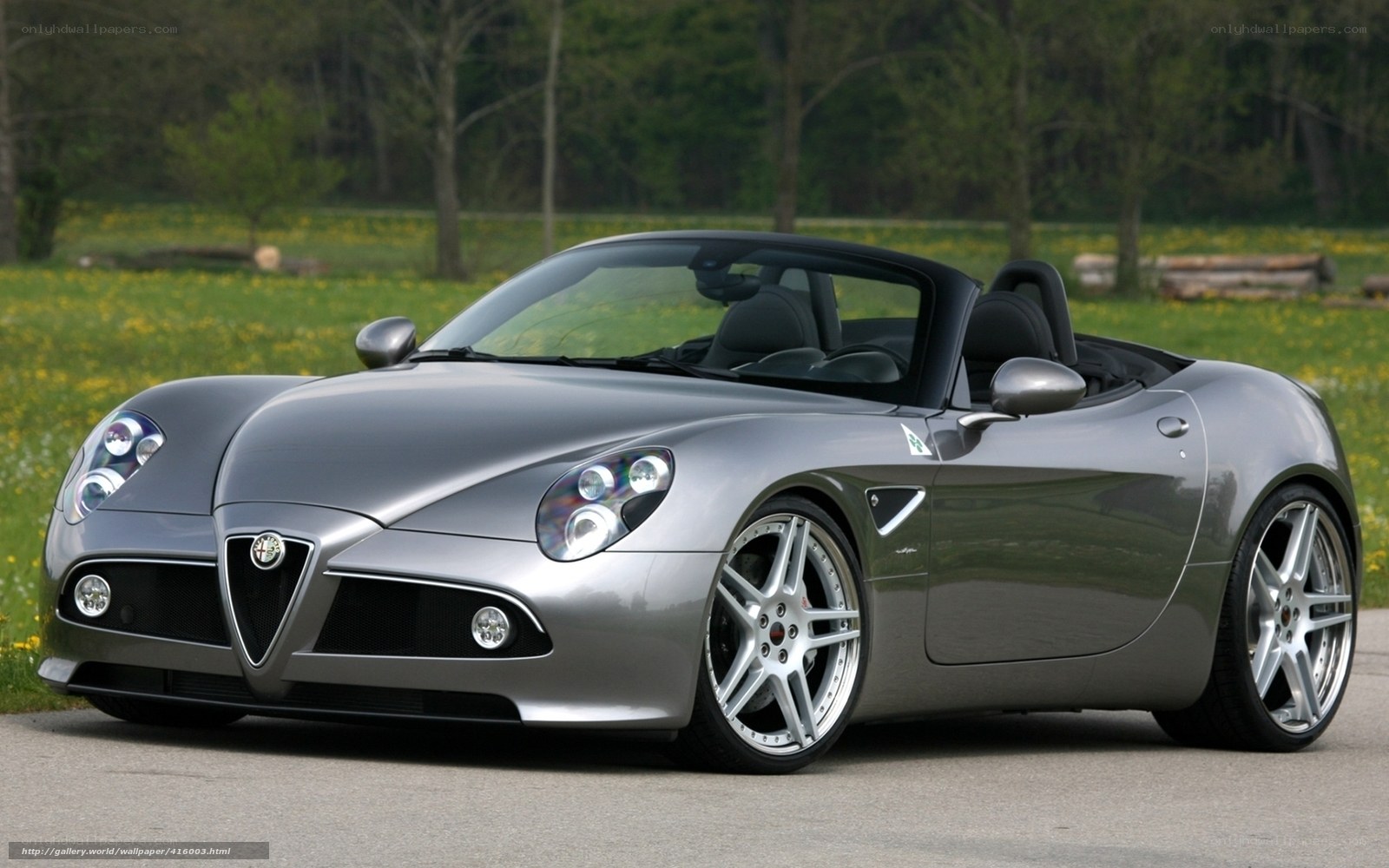 Silver Alfa Romeo Spider