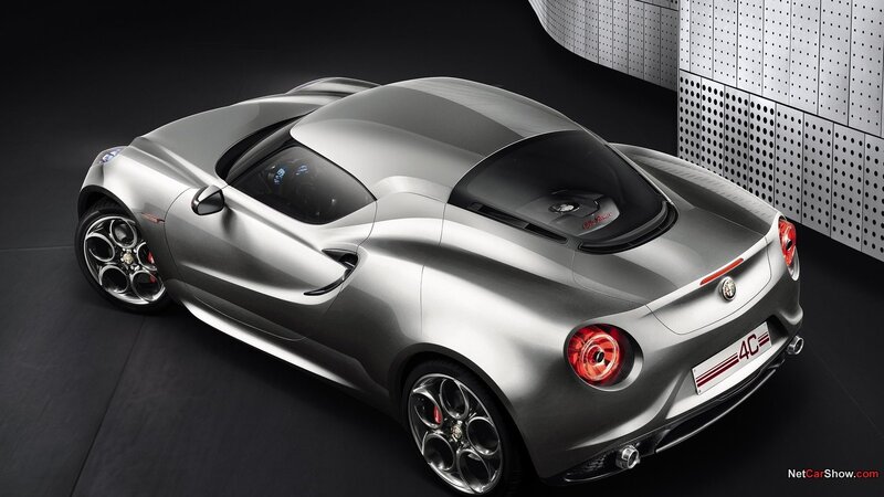 Silver Alfa Romeo sports car