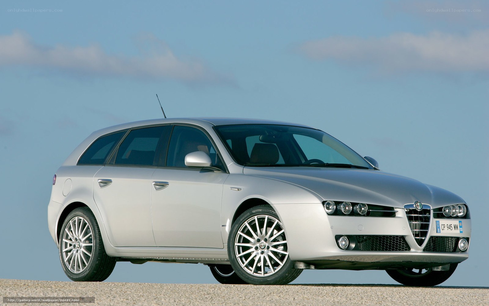 silver alfa romeo station wagon