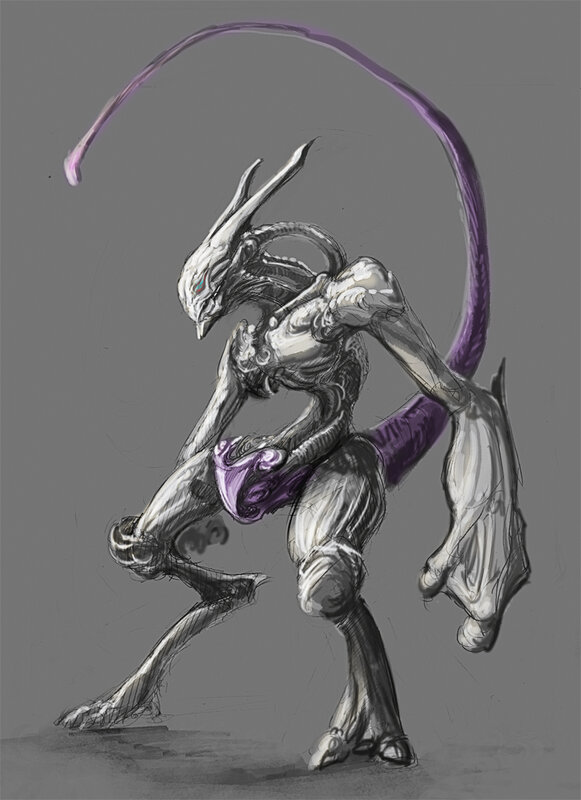 Silver Alien Creature