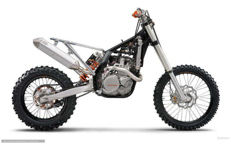 Silver and Black Dirt Bike — Neutral
