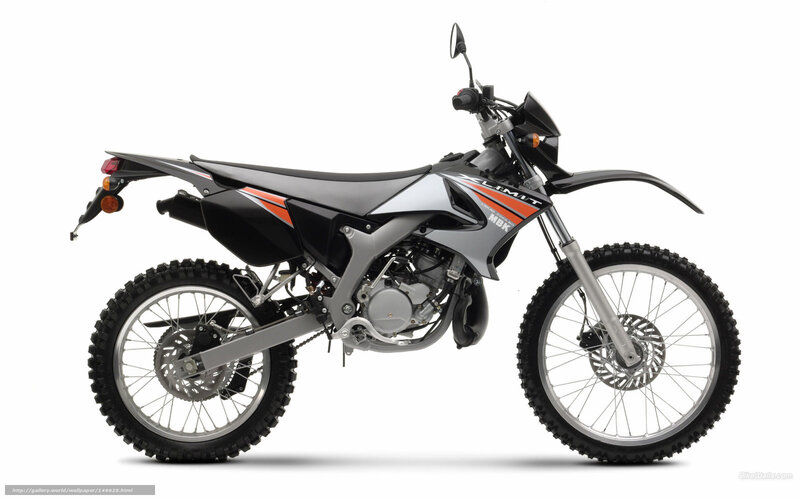 silver and black dirt bike