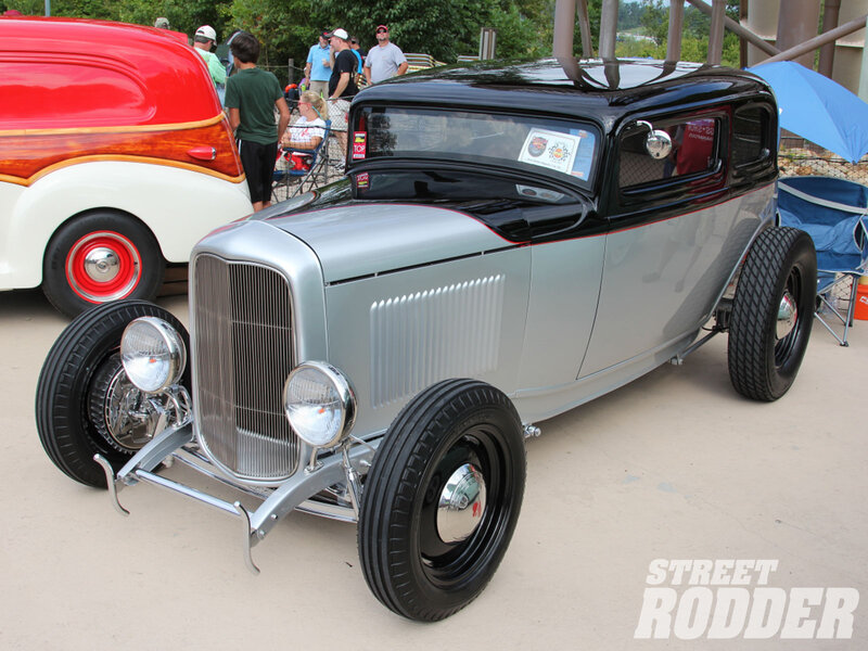Silver and Black Hot Rod — Outdoor