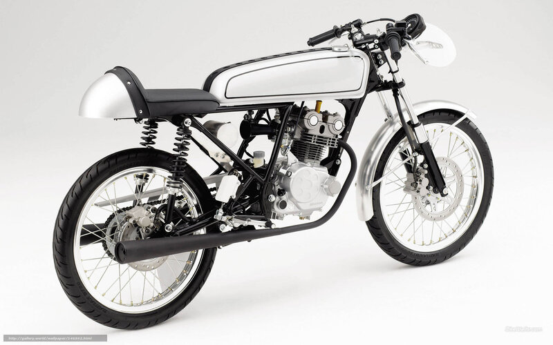 Silver and Black Motorcycle — White, Neutral, Photograph