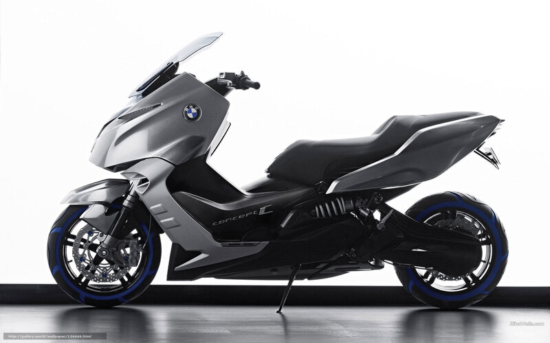 Silver and Black Scooter — Gray