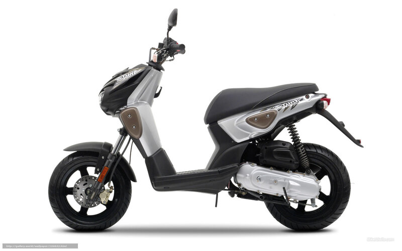 Silver and Black Scooter — Neutral, Photograph, Wheel