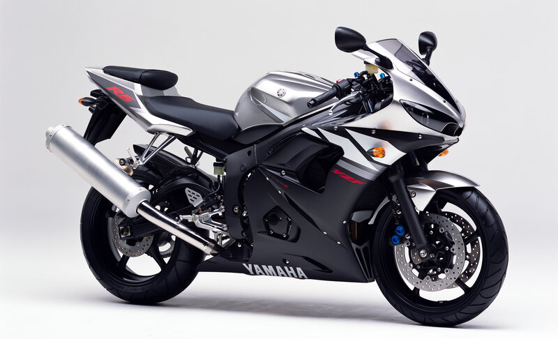Silver and Black Sport Motorcycle — Neutral, Photograph, Exhaust Pipe